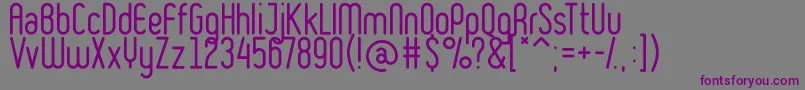 RulerLight-Schriftart – Violette Schriften auf grauem Hintergrund