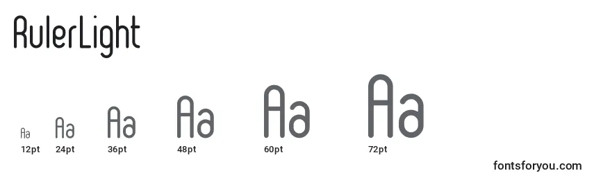RulerLight Font Sizes