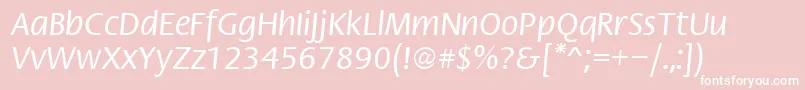Fst Font – White Fonts on Pink Background