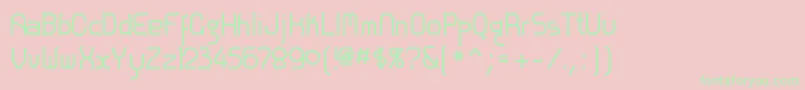 Zolofbi Font – Green Fonts on Pink Background