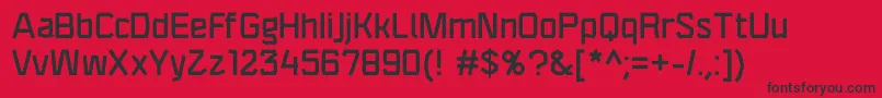 F4aagentrigiddemi Font – Black Fonts on Red Background