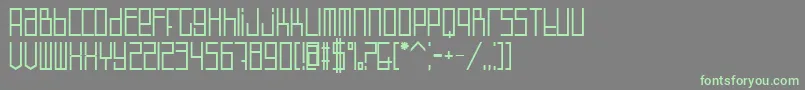 Defect-Schriftart – Grüne Schriften auf grauem Hintergrund