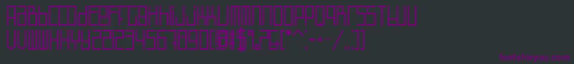 Defect Font – Purple Fonts on Black Background