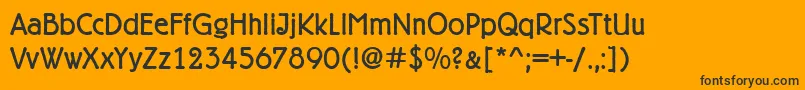 BelfortRegular Font – Black Fonts on Orange Background