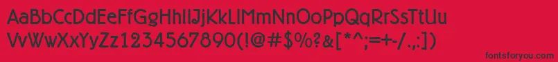 BelfortRegular Font – Black Fonts on Red Background