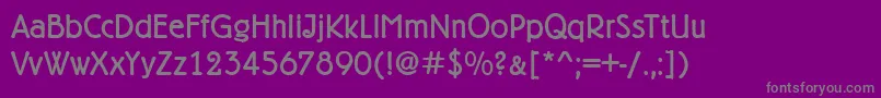 BelfortRegular Font – Gray Fonts on Purple Background