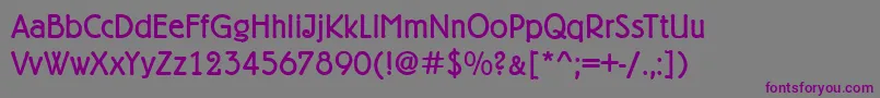 Police BelfortRegular – polices violettes sur fond gris