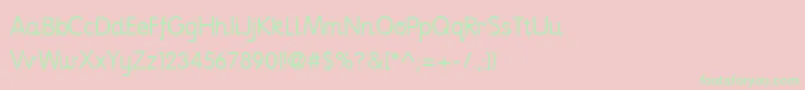 NationalPrimary Font – Green Fonts on Pink Background