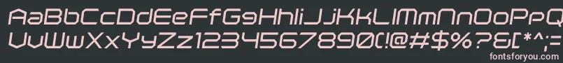 PolenticalNeonItalic Font – Pink Fonts on Black Background