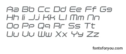 PolenticalNeonItalic Font