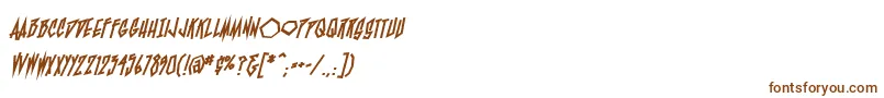 BlamblamHeavyBb Font – Brown Fonts on White Background
