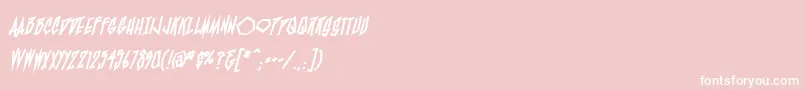 BlamblamHeavyBb Font – White Fonts on Pink Background