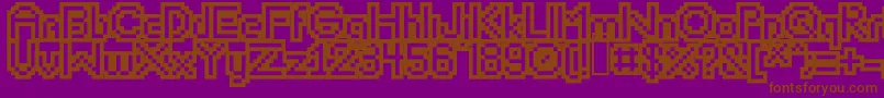 Lisätietoja Lipbychonkoutline-fontista Lipbychonkoutline-fontti – ruskeat fontit violetilla taustalla