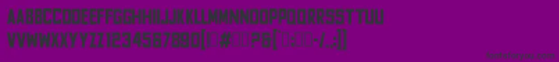 Шрифт FyodorBoldcondensed – чёрные шрифты на фиолетовом фоне