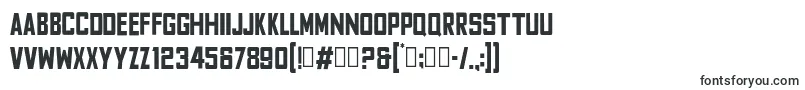 Шрифт FyodorBoldcondensed – низкие шрифты