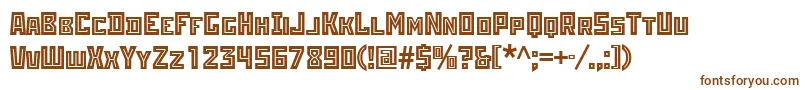 Шрифт Rodchenkoinlineatt – коричневые шрифты