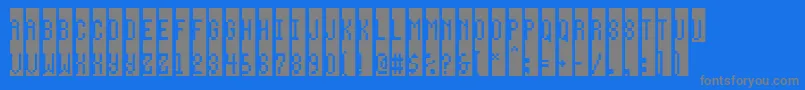 フォントWay – 青い背景に灰色の文字