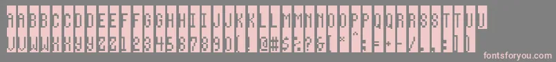 フォントWay – 灰色の背景にピンクのフォント