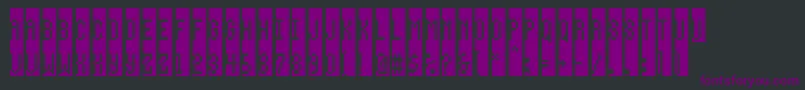 Way Font – Purple Fonts on Black Background