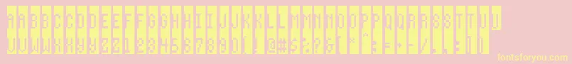 フォントWay – 黄色のフォント、ピンクの背景