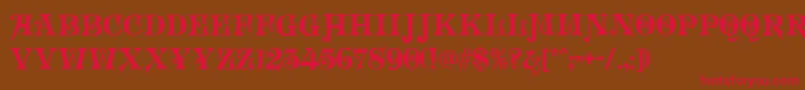 LiveroyDecor Font – Red Fonts on Brown Background