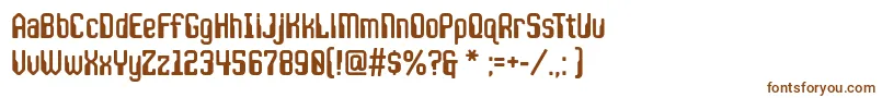 JlsspacegothiccNc Font – Brown Fonts on White Background