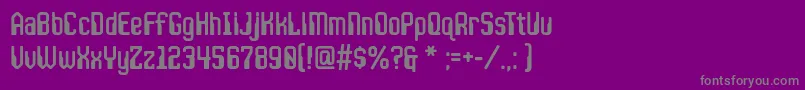 Шрифт JlsspacegothiccNc – серые шрифты на фиолетовом фоне