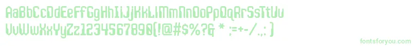 JlsspacegothiccNc Font – Green Fonts on White Background