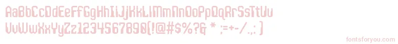 JlsspacegothiccNc Font – Pink Fonts on White Background