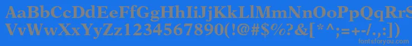 NewasterltstdBold Font – Gray Fonts on Blue Background