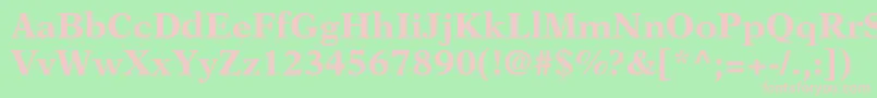 NewasterltstdBold Font – Pink Fonts on Green Background