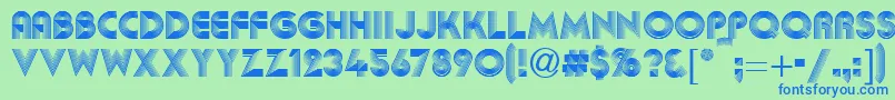 More about Abba Font Abba Font – Blue Fonts on Green Background