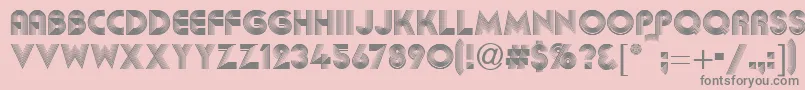 Abba Font – Gray Fonts on Pink Background