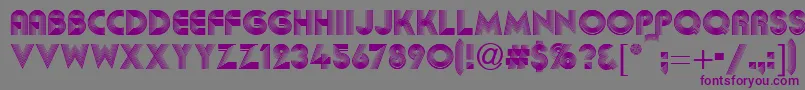 Abba Font – Purple Fonts on Gray Background