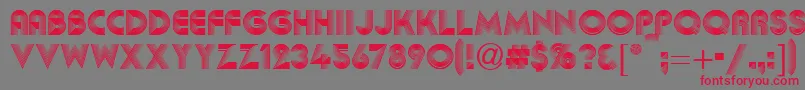 Abba Font – Red Fonts on Gray Background