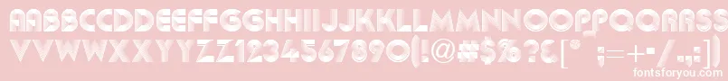 Abba Font – White Fonts on Pink Background