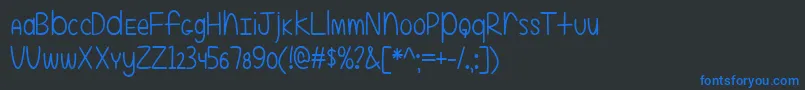 EvenMoreMixedUp2Ttfフォントについての詳細 フォントEvenMoreMixedUp2Ttf – 黒い背景に青い文字