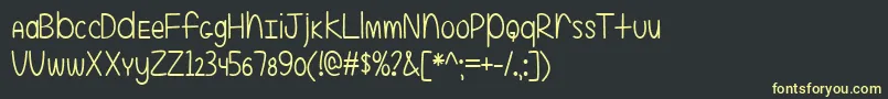 More about EvenMoreMixedUp2Ttf Font EvenMoreMixedUp2Ttf Font – Yellow Fonts on Black Background