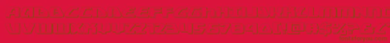 Globaldynamics3D Font – Brown Fonts on Red Background