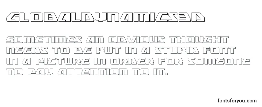 Globaldynamics3D フォントのレビュー