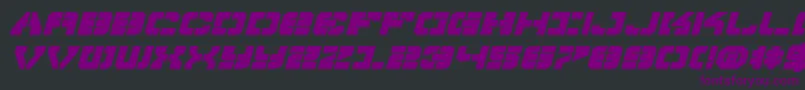 VyperBoldExpandedItalic Font – Purple Fonts on Black Background