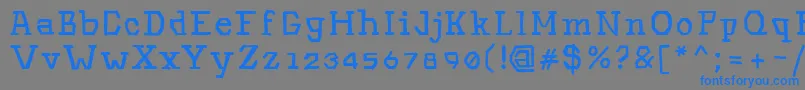 Hinwil Font – Blue Fonts on Gray Background