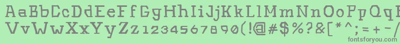 Hinwil Font – Gray Fonts on Green Background