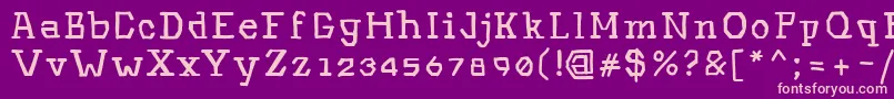 Hinwil Font – Pink Fonts on Purple Background