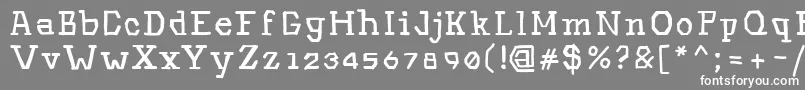 Hinwil Font – White Fonts on Gray Background