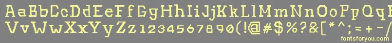 Hinwil Font – Yellow Fonts on Gray Background