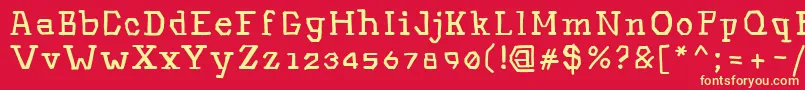 More about Hinwil Font Hinwil Font – Yellow Fonts on Red Background