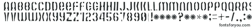 Czcionka Mutefruitskimpycrash – czcionki literowe