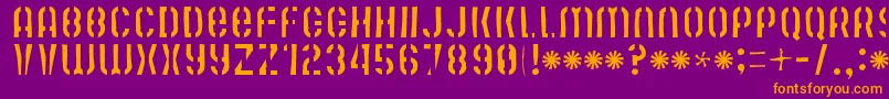 More about Mutefruitskimpycrash Font Mutefruitskimpycrash Font – Orange Fonts on Purple Background