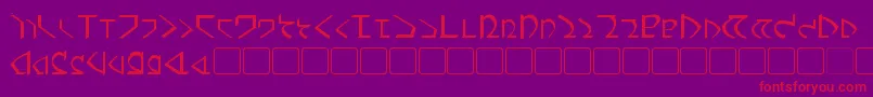 Dwemer Font – Red Fonts on Purple Background
